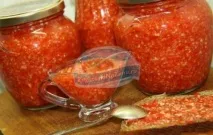 Хрін з помідорами на зиму. хрін