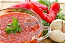Хрін з помідорами на зиму. зиму