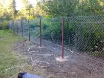 Паркан із сітки рабиці - технологія встановлення своїми руками паркан
