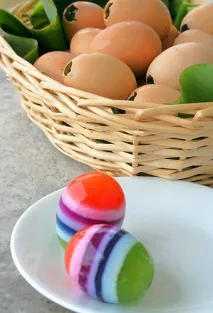 Желе у яєчній шкаралупі шкаралупи