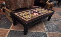 Журнальний столик з масиву дерева різьблений, саморобний, опис матеріалів журнальний