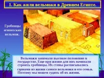 Життя єгипетського вельможі вельмож