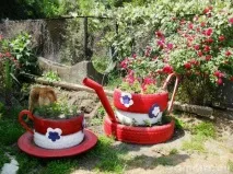 Як зробити клумби з покришок своїми руками фото та інструкція своїми