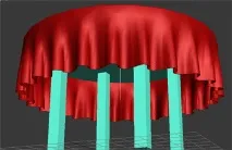 Моделювання скатертини в 3Ds max кнопку