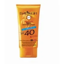 Крем для безпечної засмаги Біокон Водостійкий SPF40 - «Крем Біокон надійно захистив нашу світлу spf40