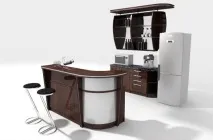 Маленька кухня з барною стійкою фото дизайн стійкою