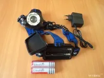 Налобний ліхтар Cree XM-L T6 LED 1600 Lumens налобний