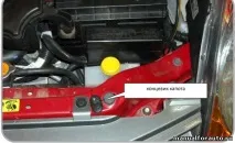 Nissan Note установка сигналізації, точки підключення Ніссан Ноут установка