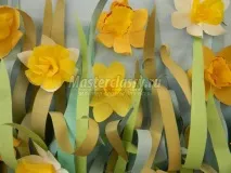 Об’ємні нарциси з паперу ємні