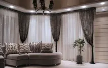 Смугасті штори фото в інтер’єрі кімнат штори