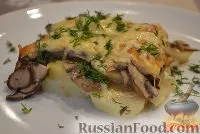 Покроковий, З відео, Запіканки, У духовці, Картопля з грибами, рецепти з фото на 186 рецептів відео