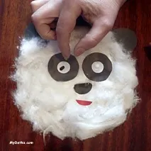 Портрет ведмедика панди паперу