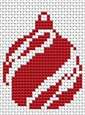 Просте промальовування новорічної кульки в програмі Cross Stitch Professional Platinum новорічної