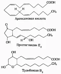 Простагландини та тромбоксани впливають на дію низки гормонів. впливають