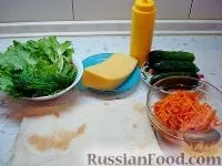 Рецепт Два види рулету з лаваша - овочевий та м’ясний на лаваша