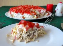 Салат зі спаржі соєвої фучжу. соєвої