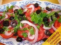 Салат із помідорів з маслинами (рецепт) маслинами