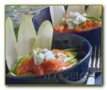 Салат ендівій з сиром Рокфор - Рецепти іспанської кухні. рокфор