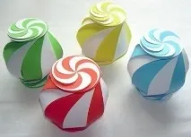 Спіральна коробочка упаковка для подарунка (орігамі) коробочка