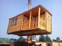 Торговий кіоск з профлиста блок-контейнера