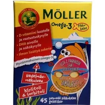 Вітаміни Меллер Омега-3 для дітей Moller Omega-3 Pikkukalat 45 капсул Moller дітей
