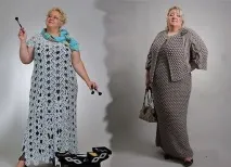 В’язана сукня для пишної дами - В’ЯЗАНА МОДА ДЛЯ НЕМОДЕЛЬНИХ ДАМ - Країна Мам язана