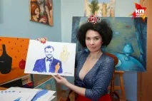Художниця з Петербурга показала, як малювала грудьми портрети Жириновського, Ді Капріо та Мессі петербурга