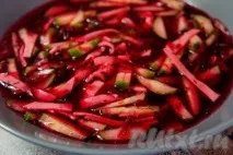 Холодний борщ із ковбасою - готуємо покроково з фото ковбасою