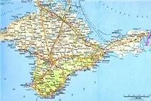 Детальна карта Криму - Відпочинок у Криму карту