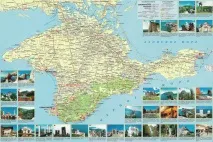 Детальна карта Криму - Відпочинок у Криму відпочинок