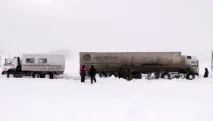 Рятувальники МНС борються з погодою на сибірських автотрасах сибірських