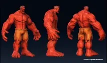 Створення ігрового персонажа Red Hulk, Soohar - Уроки з Фотошопа 3D графіки та фотографії hulk