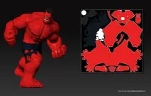 Створення ігрового персонажа Red Hulk, Soohar - Уроки з Фотошопа 3D графіки та фотографії hulk