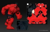 Створення ігрового персонажа Red Hulk, Soohar - Уроки з Фотошопа 3D графіки та фотографії hulk