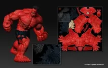 Створення ігрового персонажа Red Hulk, Soohar - Уроки з Фотошопа 3D графіки та фотографії hulk