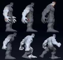 Створення ігрового персонажа Red Hulk, Soohar - Уроки з Фотошопа 3D графіки та фотографії уроки