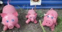 Поросята із пластикових пляшок своїми руками поросята