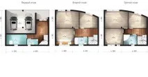 Проекти таунхаусів від 1-го до 3-х поверхів, різноманітність планувань, стильових рішень, матеріалів проекти