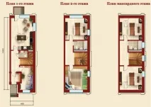Проекти таунхаусів від 1-го до 3-х поверхів, різноманітність планувань, стильових рішень, матеріалів проекти