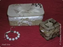 А ось і мій варіант скриньки, плетеної зі шпагату. плетеної