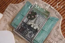 Декупаж - Сайт любителів декупажу, Ключниця - Вікно у квітах ключниця