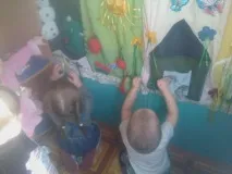 Дидактичний посібник, тактильно-сенсорне панно «Чудова галявина» панно