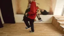 Руху Bart Simpson, running man та kick - step, Школа хіп-хоп танців (Владивосток) running