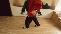 Руху Bart Simpson, running man та kick - step, Школа хіп-хоп танців (Владивосток) running