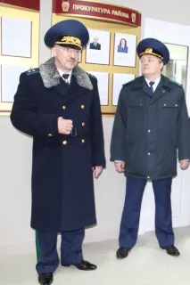 Генеральний прокурор Білорусі Олександр Конюк відкрив нову будівлю прокуратури у Ліозному конюк