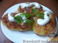 Картопляники з курячим м’ясом рецепт