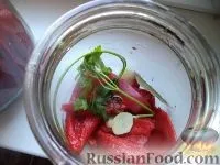 Мариновані помідорки з солодким перцем. мариновані