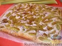 Рецепт Пиріг з ревенем (рабарбером) ревенем