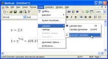 Режими обчислень MathCAD обчислень