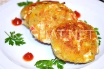 Рибні биточки з крабовими паличками крабовими паличками